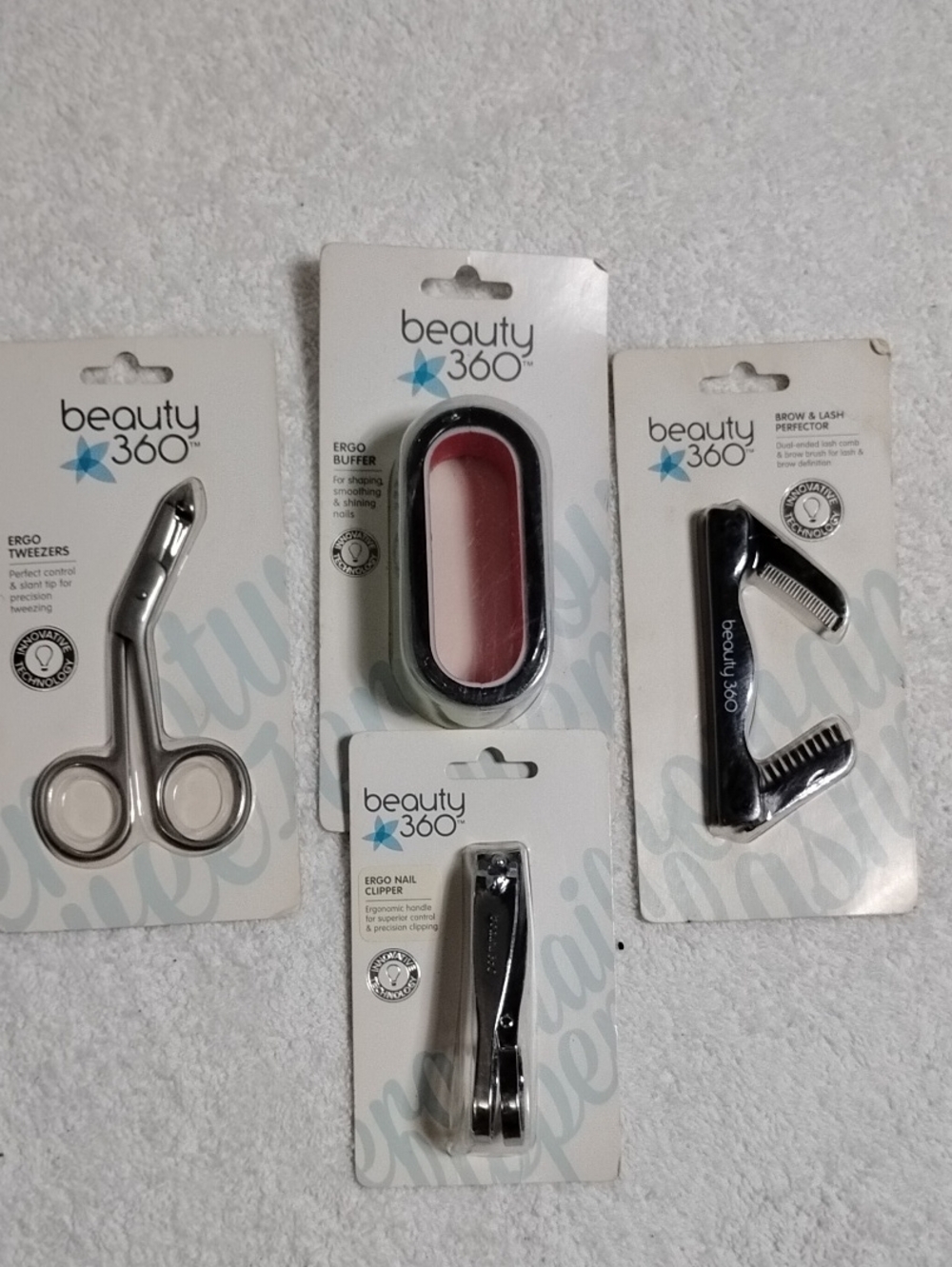 Beauty 360 Nail & Brow Tool Set Of 4